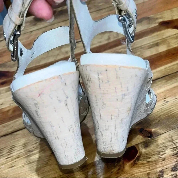 Donald Pliner Gilda Cork Wedge Strappy Sandals, beachy, summer, cool - Picture 3 of 9